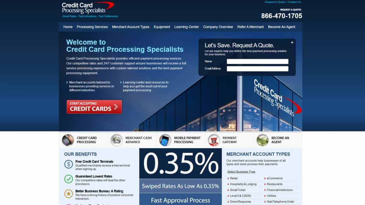 Credit Card Processing Specialists review